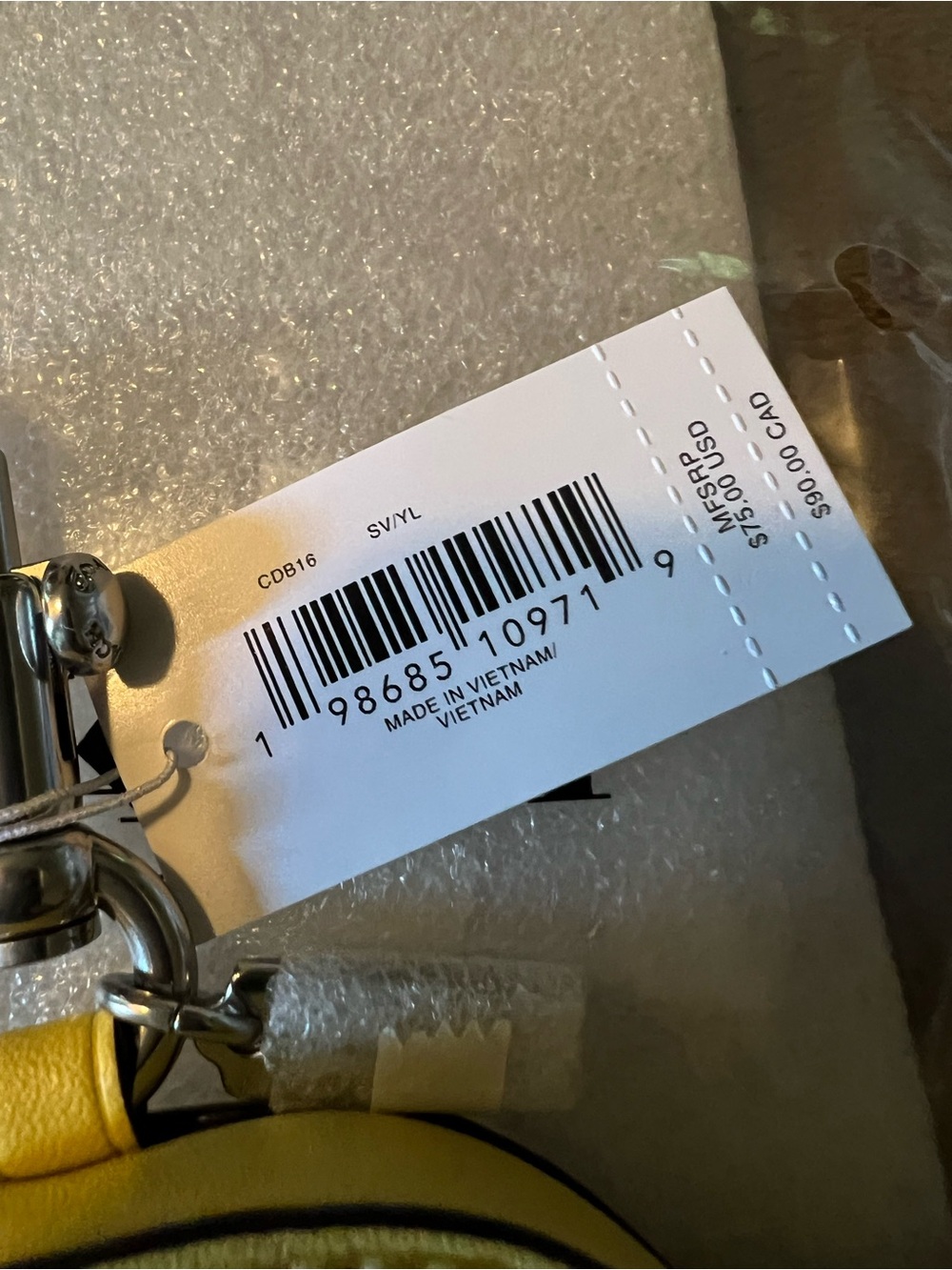 Coach Taxi Bag Charm nwt w/packaging - Picture 3 of 3